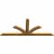 Ekena Millwork Richland Rough Sawn Timber Gable Bracket, Western Red Cedar, 72"W x 30"H x 2"D x 4"F, 10/12 Pitch GBW072X30X0204RIC00RWR - alternate 4